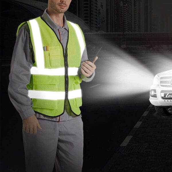 XIAKE Reflective Safety Vest for Men & Women High Visibility...