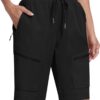 MoFiz Womens 10" Long Shorts for Women Knee Length Quick Dry...