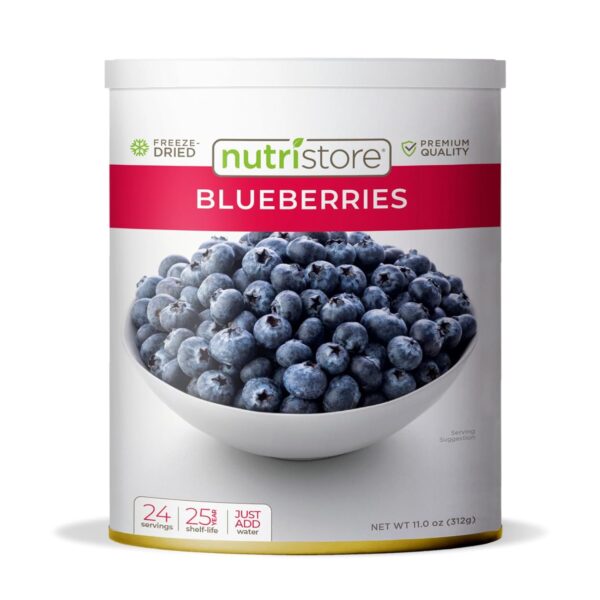Nutristore Freeze Dried Blueberries | #10 Can Fruit | Perfec...