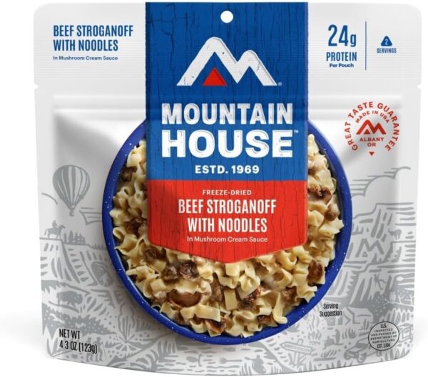 Mountain House Beef Stroganoff with Noodles | Freeze Dried B...