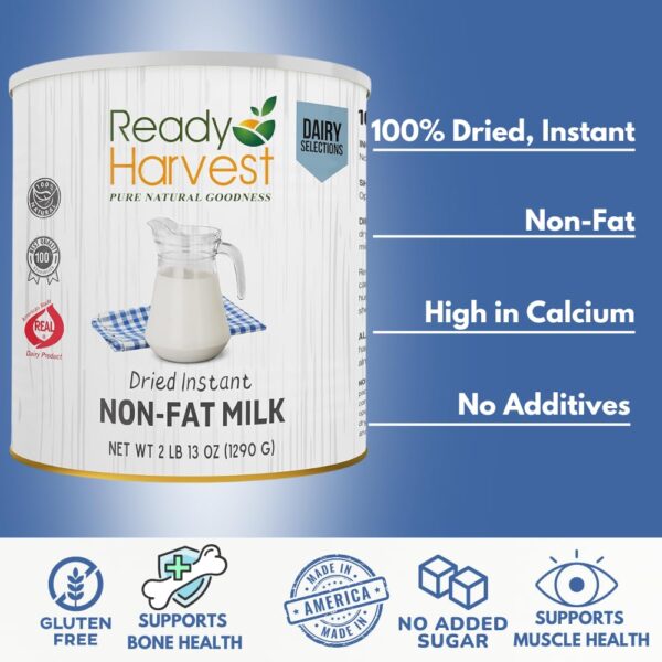 Ready Harvest Dried Instant Non-Fat Milk Powder | Dry Powder...