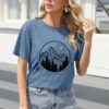 Adventure Awaits Shirts for Women Cute Sunrise Eagle Graphic...
