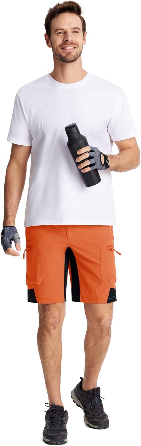 CRYSULLY Men's Hiking Cargo Shorts Outdoor Summer Lightweigh...