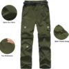 Boy’s Convertible Hiking Pants Lightweight Quick Dry Zip Off...
