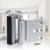 Home Security Door Reinforcement Lock 2Pack, Childproof Safe...