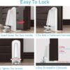 Portable Security Door Jammer Door Stopper, Door Security Lo...