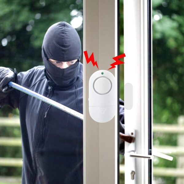 Door Window Alarm, 4 Pack 120DB Pool Alarm for Door, Home Se...