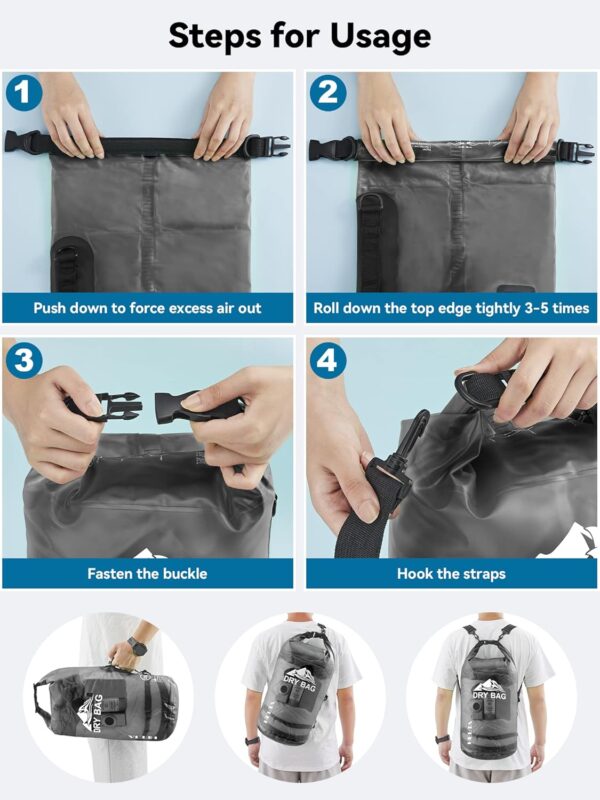 HEETA Dry Bag Waterproof for Women Men, 5L/10L/20L/30L/40L R...