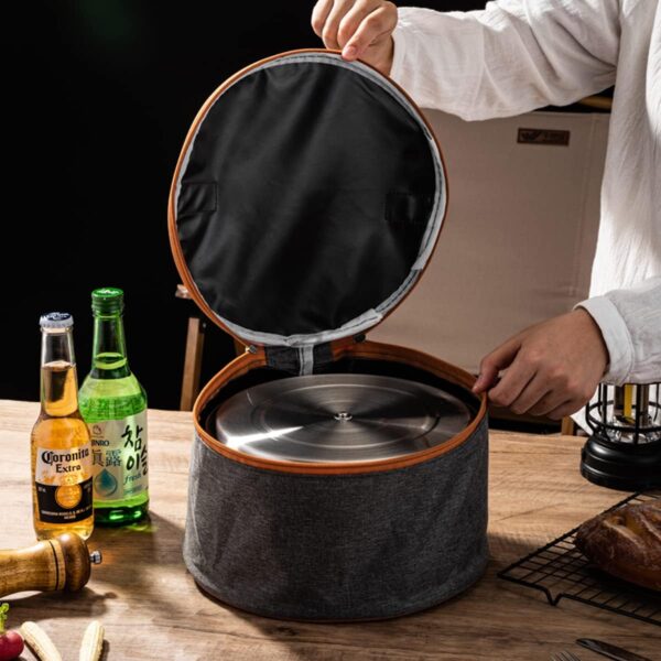 304 Stainless Steel Camping Cookware Set, Pots and Pans for ...