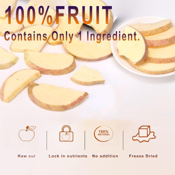 Freeze-Dried Fruit Apple Chips,3oz Emergency Food Supply, Fr...