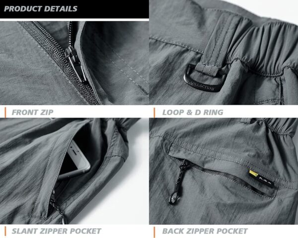 Quick Dry Cargo Pants Men's Outdoor Casual Workout Breathabl...