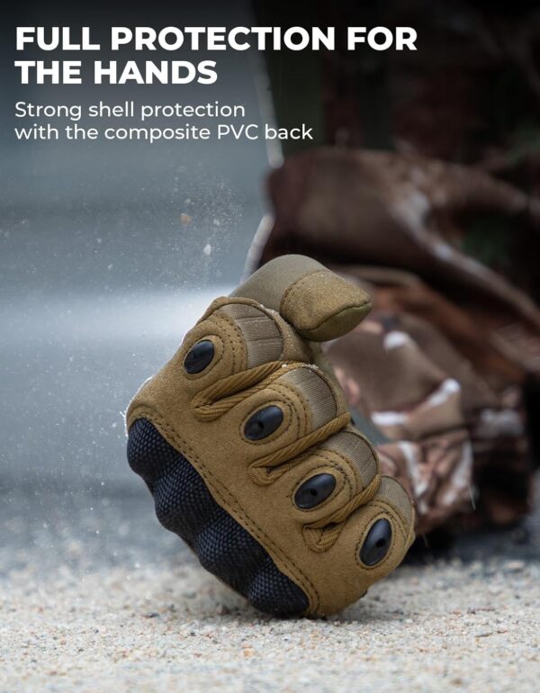 KEMIMOTO Tactical Gloves for Men, Touchscreen Motorcycle Glo...