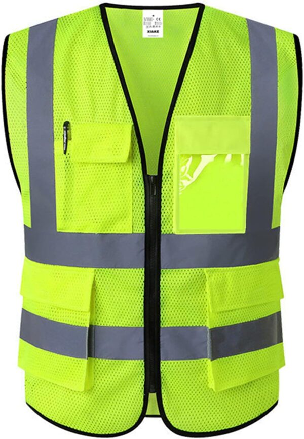 XIAKE Reflective Safety Vest for Men & Women High Visibility...