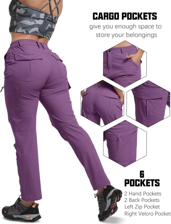 WENRONSTA Women's Hiking Cargo Pants Lightweight Quick Dry W...