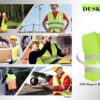 DUSKCOVE 10 Pack High Visibility Safety Vest for Traffic Wor...