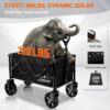 Collapsible Wagon Cart with Wheels Foldable, Folding Wagons ...