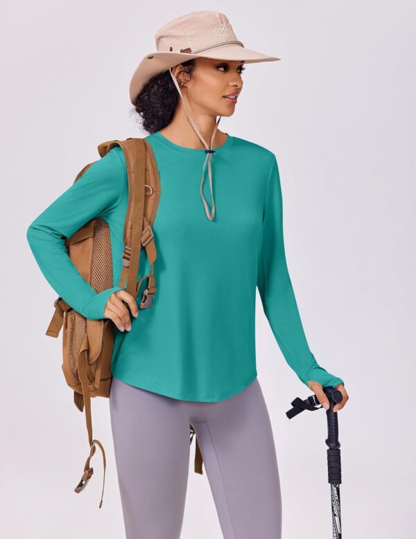 PINSPARK Soft Long Sleeve Shirts for Women Sun Protection Qu...