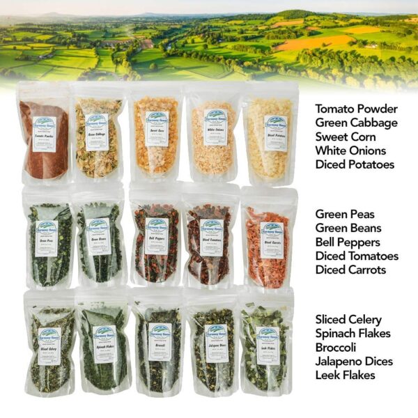 Harmony House Dehydrated Vegetable Sampler – 15 Count Variet...