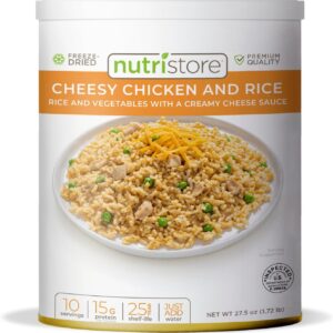 Nutristore | Freeze-Dried Cheesy Chicken and Rice | Emergenc...