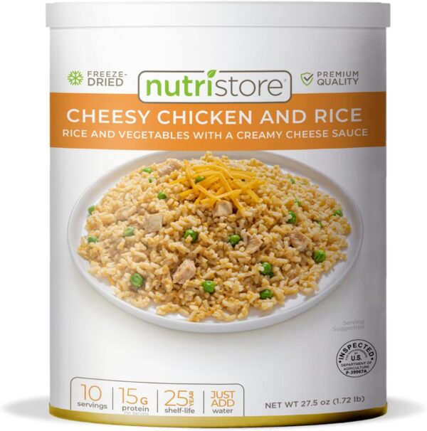 Nutristore | Freeze-Dried Cheesy Chicken and Rice | Emergenc...