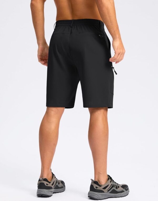 Pudolla Men's Hiking Cargo Shorts 9" Lightweight Stretch Tra...