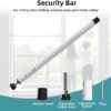 Sliding Door Security Bar,17-50 inch Adjustable Window Secur...