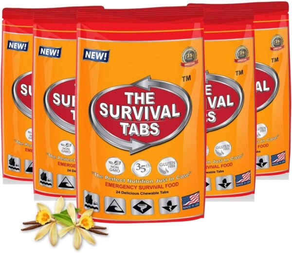 120 tabs Snack Food for 10 Days Emergency Survival MREs Meal...