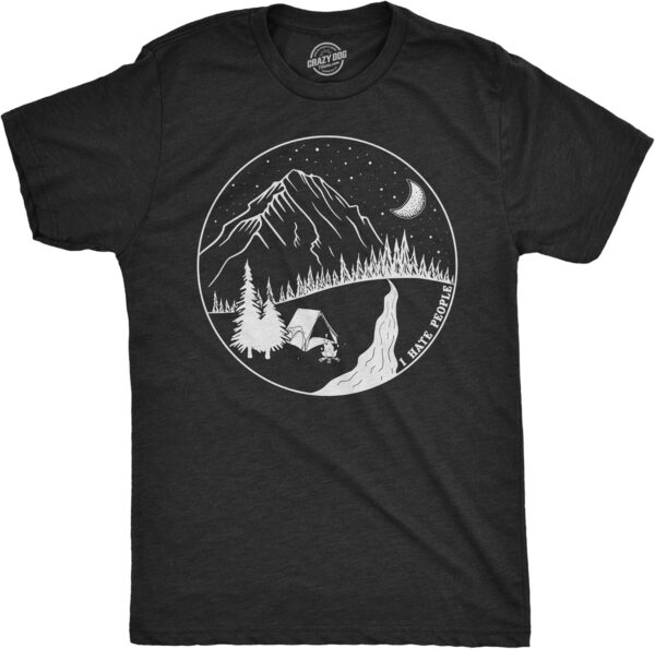 Mens Camping T Shirts Funny Camp Tees for Guys Cool Shirts f...