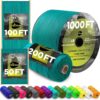 TECEUM Paracord Type III 550 Green Wave – 1000 ft – 4mm – Ta...