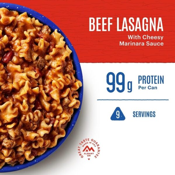 Mountain House Lasagna with Meat Sauce | Freeze Dried Surviv...