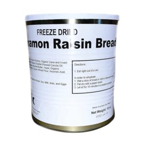Freeze Dried Cinnamon Raisin Bread Can | Jarred and Packed E...