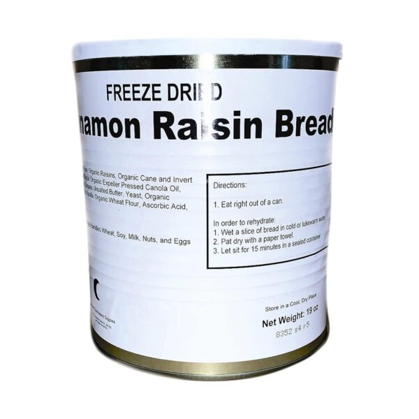 Freeze Dried Cinnamon Raisin Bread Can | Jarred and Packed E...