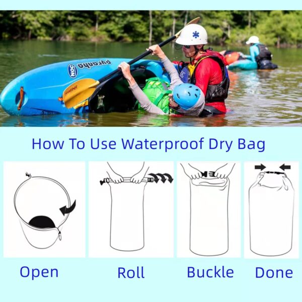 CMCOOPLX 10L/20L/40L/70LWaterproof Dry Bag, Lightweight Cano...
