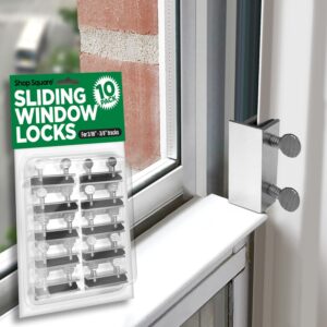 Window Locks, 10 Pack Window Locks for Vertical and Horizont...