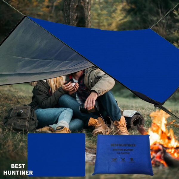 Heavy Duty Survival Blanket -Multifunctional Reflective Tarp...
