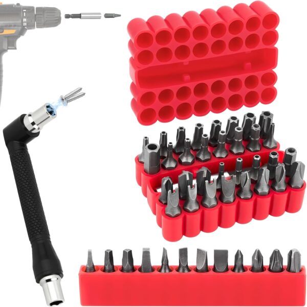 46pcs Security Bit Set with Security Torx, Square, Metric & ...