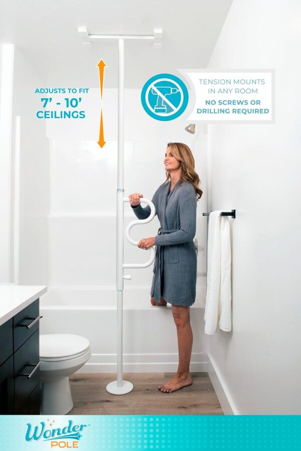 Stander Wonder Pole, Security-Pole and Curve Grab Bar, Tensi...