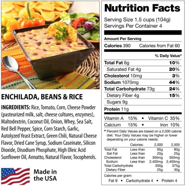 Legacy Food Storage 3 Day Kit, Emergency Food Supply, 4 Entr...