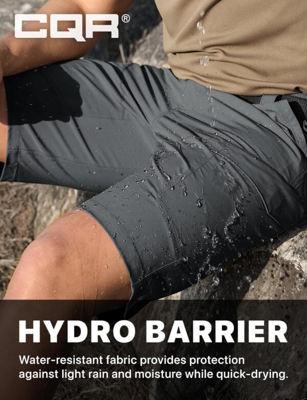 CQR Men's Hiking Cargo Shorts, Quick Dry Stretch Tactical Ou...