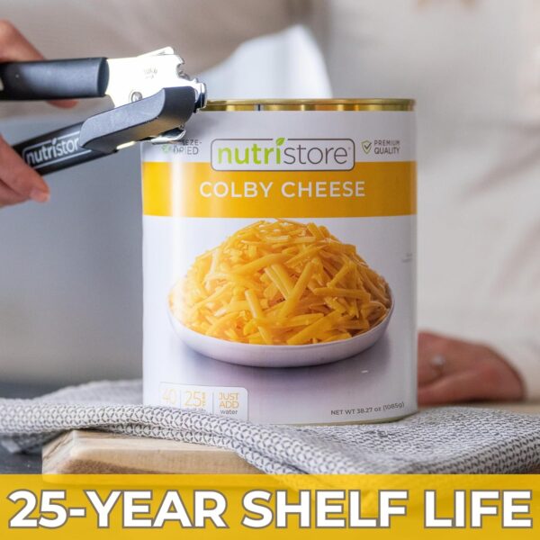 Nutristore Freeze Dried Colby Cheese Shredded | Bulk Emergen...
