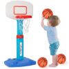 LACCHOUFEE Basketball Hoop Indoor Mini Adjustable Poolside B...