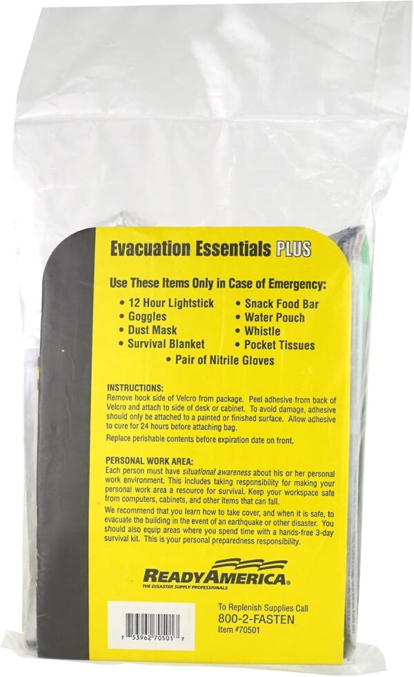 QuakeHOLD! Evacuation Essentials Plus Kit, Earthquake, Fire,...