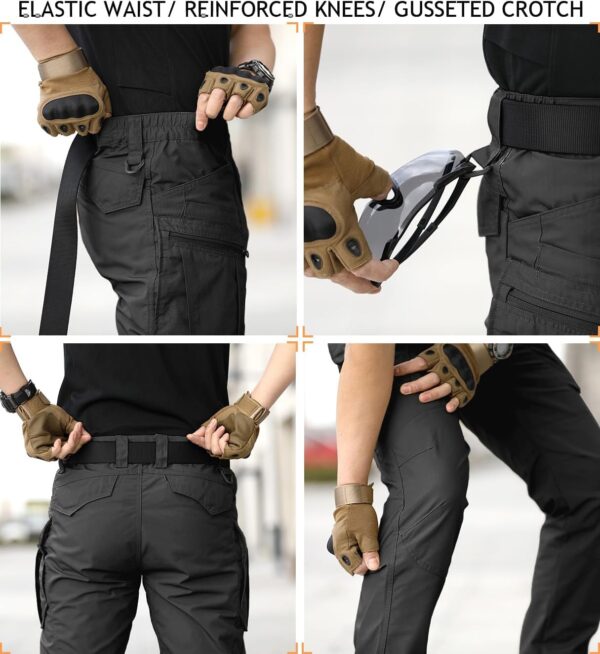 NAVEKULL Men's Hiking Tactical Pants Rip-Stop Military Comba...