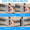 Home Security Door Reinforcement Lock 2Pack, Childproof Safe...
