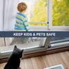 Sliding Door Security Bar，17.5-50 inch Adjustable Patio Door...