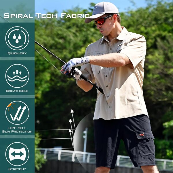 KastKing Rekon Men's Fishing Cargo Shorts, Quick Dry Casual ...