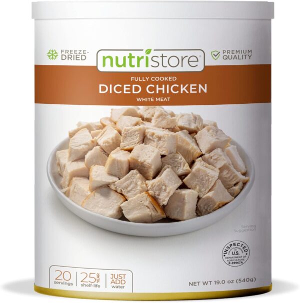 Nutristore Freeze-Dried Chicken | Emergency Survival Bulk Fo...
