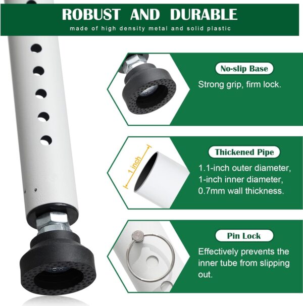 Sliding Door Security Bar, 2 Pack Child Safety Window Locks ...
