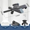 2 Pack Adjustable Portable Door Lock, Hotel Door Locks for T...