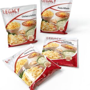 Legacy Food Storage 3 Day Kit, Emergency Food Supply, 4 Entr...